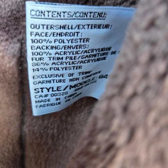 Vintage Penny Lane Coat 90s Y2K Size M Beige Faux Fur Faux Suede Boho - Picture 11 of 11